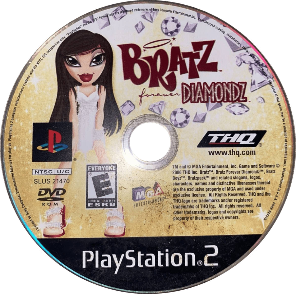 Bratz: Forever Diamondz for PlayStation 2 with fashion adventure and collectible styling theme disc