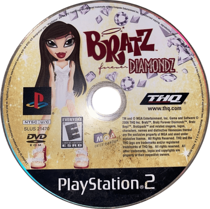 Bratz: Forever Diamondz for PlayStation 2 with fashion adventure and collectible styling theme disc