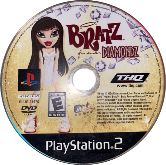 Bratz: Forever Diamondz for PlayStation 2 with fashion adventure and collectible styling theme disc