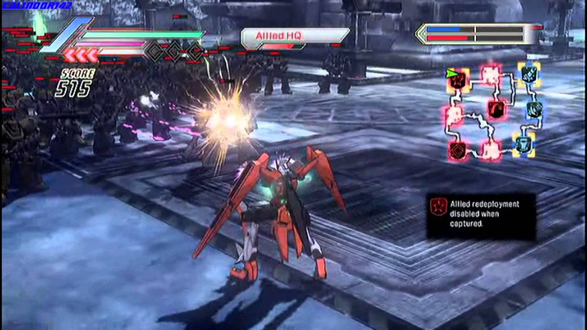 Dynasty Warriors Gundam 3 PlayStation 3 PS3 video game, action hack-and-slash, large-scale mecha battles, Gundam franchise console title gameplay screenshot