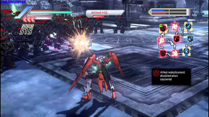 Dynasty Warriors Gundam 3 PlayStation 3 PS3 video game, action hack-and-slash, large-scale mecha battles, Gundam franchise console title gameplay screenshot
