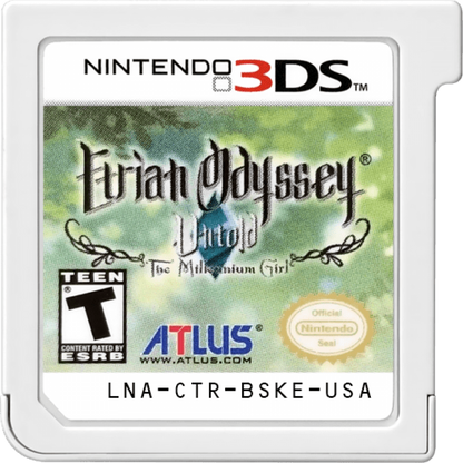 Etrian Odyssey Untold The Millennium Girl Nintendo 3DS 3DS for dungeon crawling role playing video game fans featuring first person exploration challenging labyrinths turn based battles character customization party management map drawing skill trees quests and immersive fantasy adventure collectible gaming appeal game cartridge