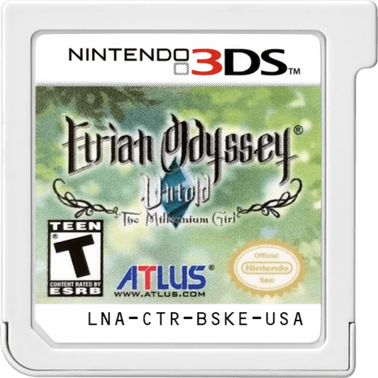 Etrian Odyssey Untold The Millennium Girl Nintendo 3DS 3DS for dungeon crawling role playing video game fans featuring first person exploration challenging labyrinths turn based battles character customization party management map drawing skill trees quests and immersive fantasy adventure collectible gaming appeal game cartridge