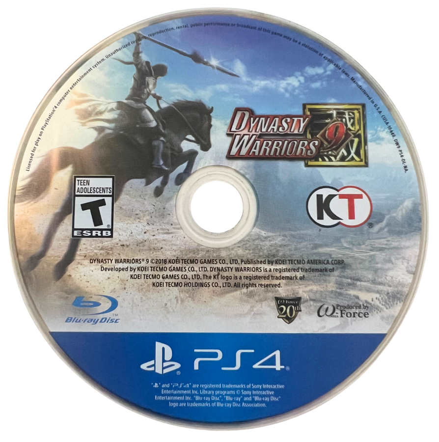 Dynasty Warriors 9 retro PlayStation 4 video game Dynasty Warriors hack and slash action open world historical combat massive battles console title PlayStation 4 release disc