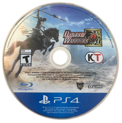 Dynasty Warriors 9 retro PlayStation 4 video game Dynasty Warriors hack and slash action open world historical combat massive battles console title PlayStation 4 release disc