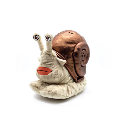 Snail Communicator 9 inch plush toy featuring soft stuffed character design collectible sci fi themed plush and adorable display piece for fans and collectors side view