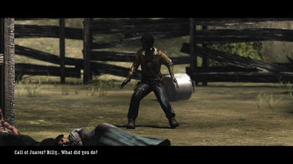 Call of Juarez Xbox 360 game featuring Wild West first person shooter action dual character campaign storyline intense gunfights historical western setting and multiplayer modes by Ubisoft gameplay