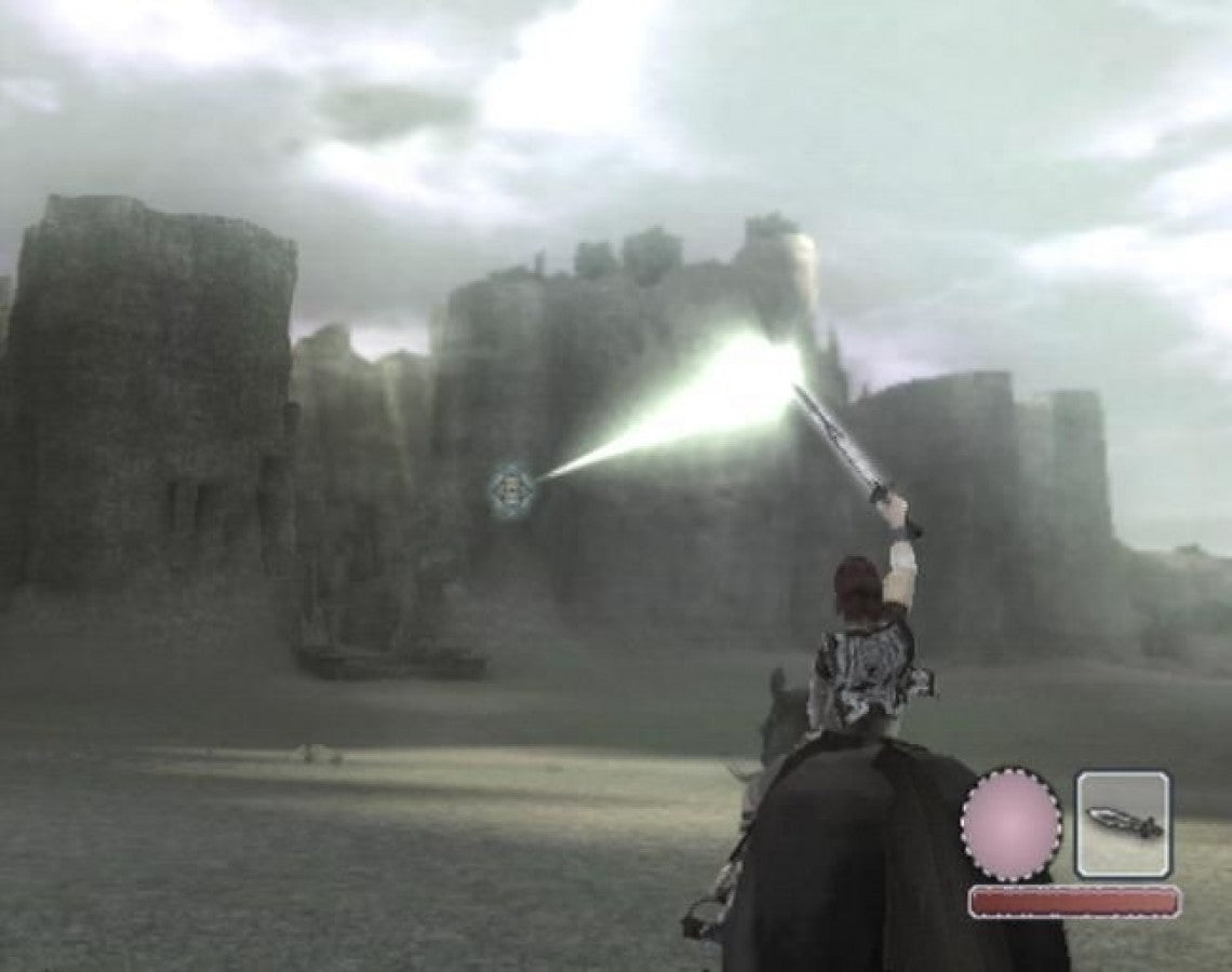 Shadow of the Colossus – PlayStation 2 (PS2) video game gameplay, action-adventure game.