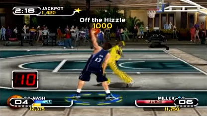 NBA Ballers for Xbox (XBOX) at Gamers INC, featuring high-stakes 1-on-1 streetball action where you can live the life of an NBA superstar and compete for luxury items and bragging rights on the court gameplay screenshot