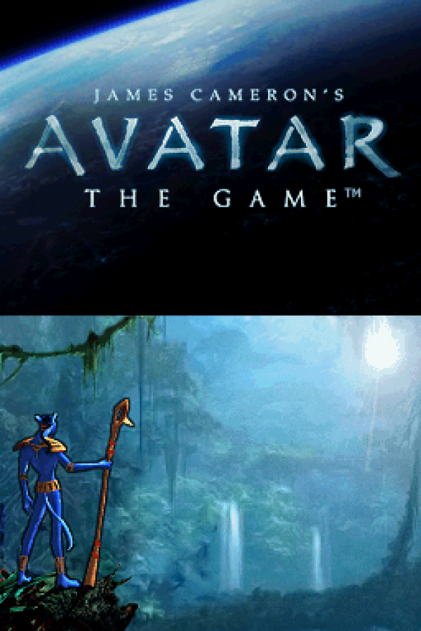 Avatar: The Game home screen for Nintendo DS (DS) action adventure video game