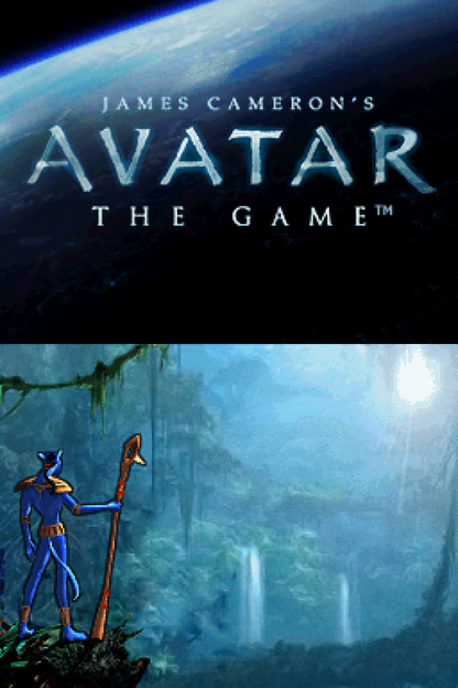Avatar: The Game home screen for Nintendo DS (DS) action adventure video game