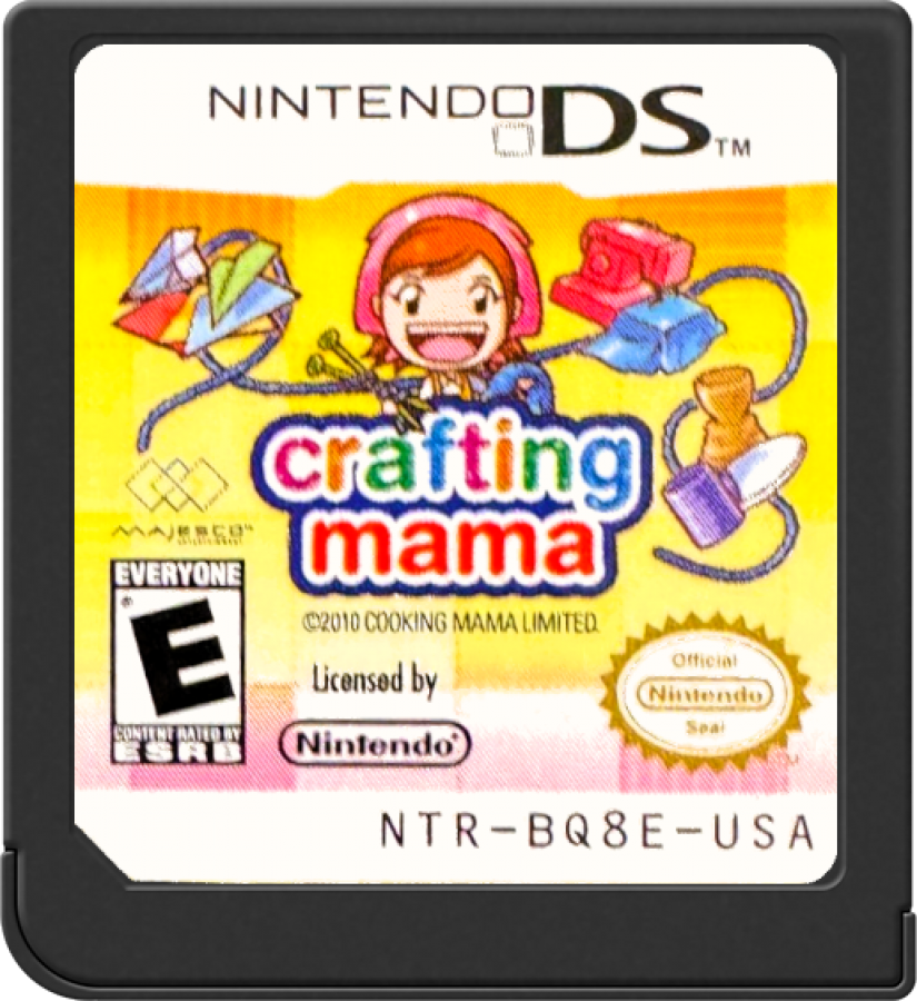Crafting Mama Nintendo DS for simulation video game fans featuring creative arts and crafts projects touch screen controls family friendly gameplay colorful mini games crafting activities fun challenges imaginative handheld entertainment collectible gaming appeal game cartridge 