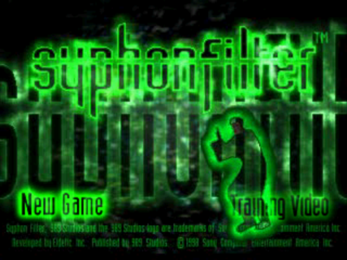 Syphon Filter [Greatest Hits] – PlayStation 1 (PS1) title screen for retro video game