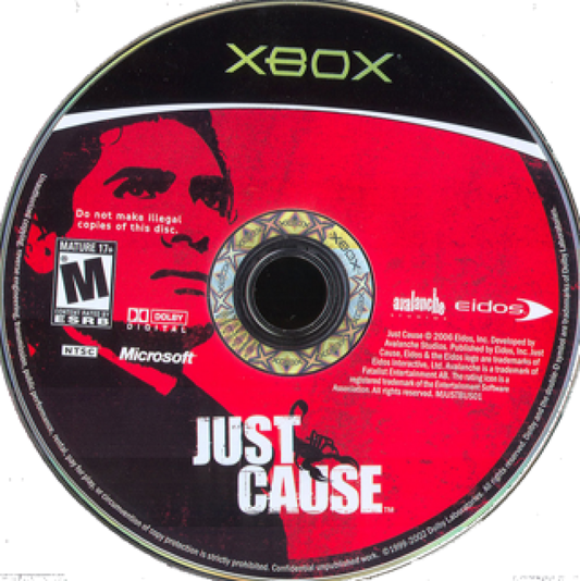 Just Cause for Xbox (Xbox), disc action adventure shooter