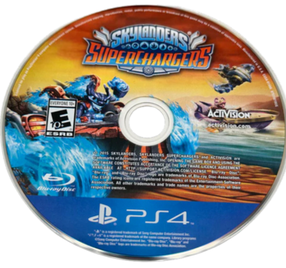 Skylanders SuperChargers – PlayStation 4 (PS4) video game disc, action-adventure title