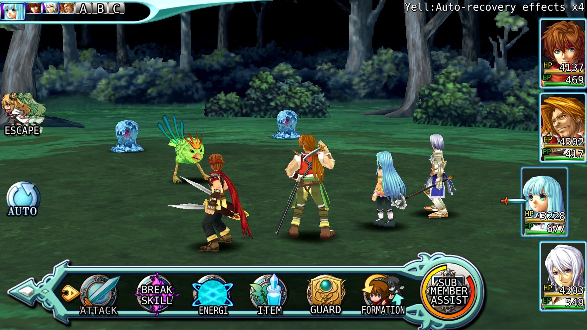Alphadia Genesis PlayStation 5 turn-based fantasy RPG retro-style adventure Kemco 16-bit era inspired pixel art party combat magic system exploration quests gameplay screenshot