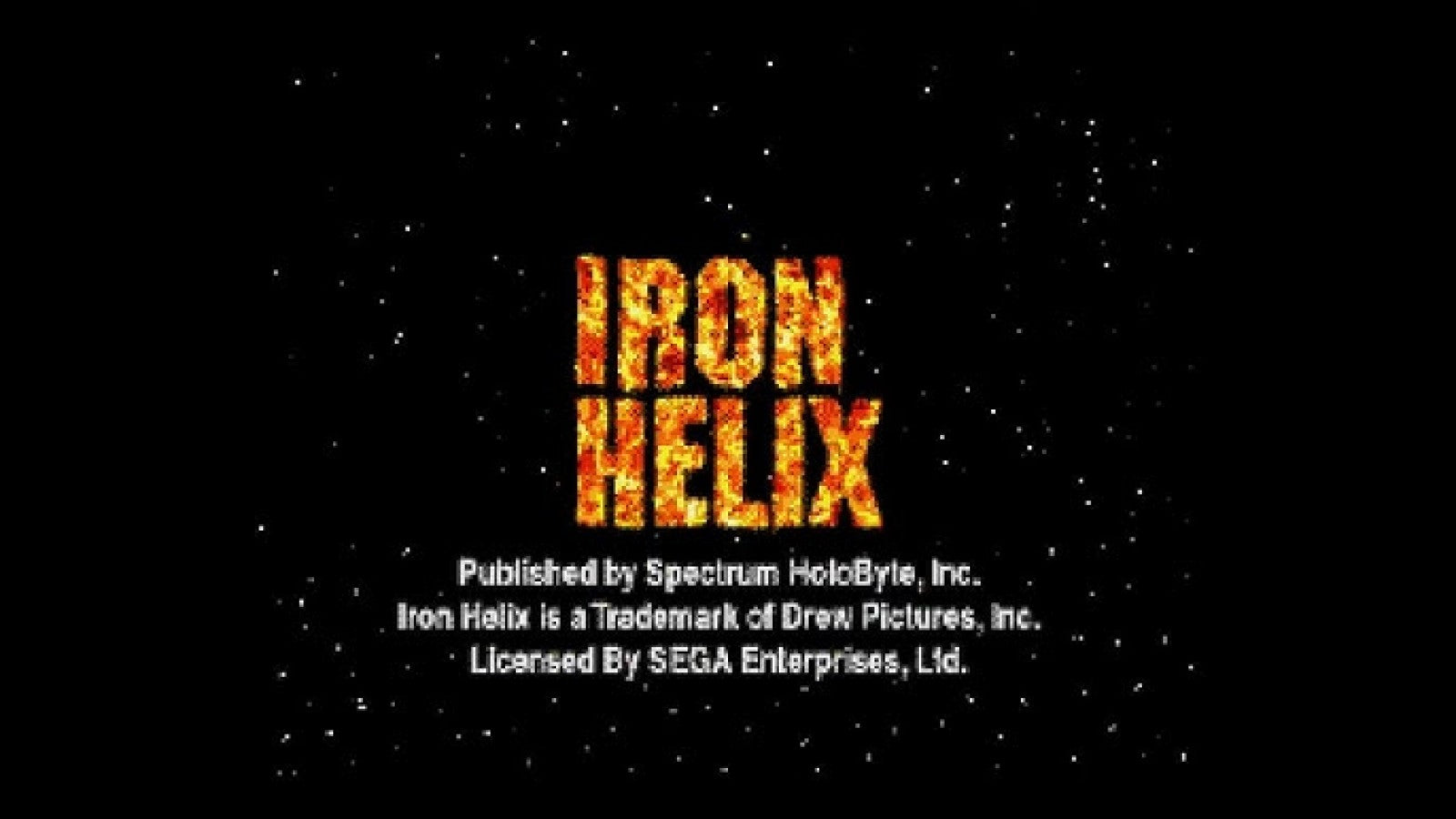 Iron Helix Sega CD Sega CD FMV interactive sci fi adventure game space horror puzzle exploration retro video game title screen