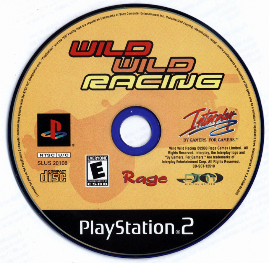 Wild Wild Racing – PlayStation 2 (PS2) disc for racing retro video game
