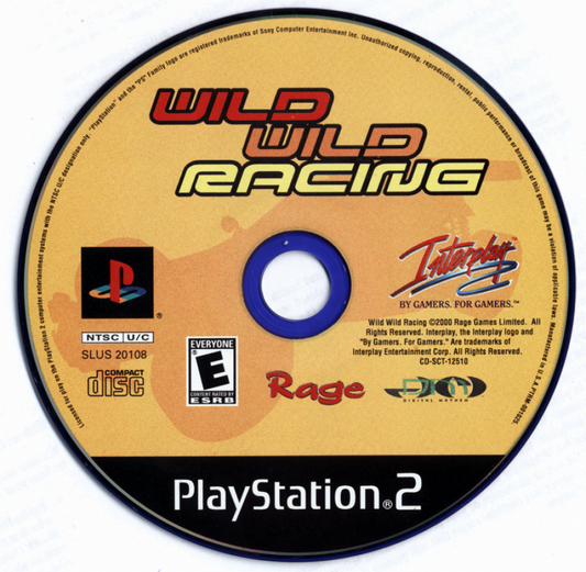Wild Wild Racing – PlayStation 2 (PS2) disc for racing retro video game