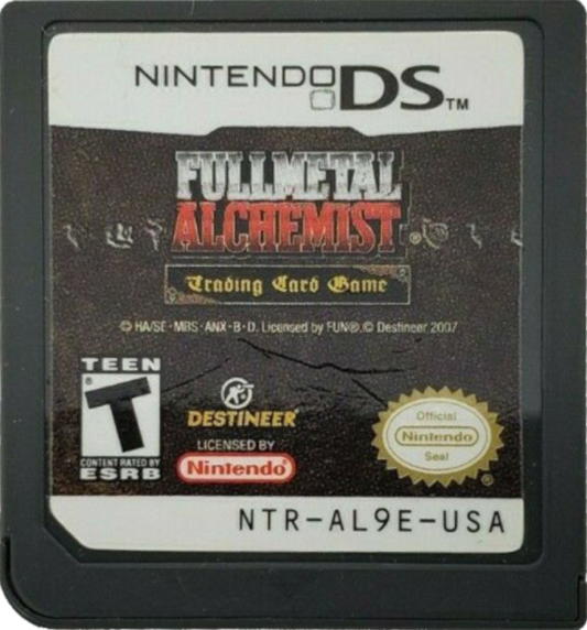 Fullmetal Alchemist: Trading Card Game Nintendo DS DS for strategy card battle retro video game fans featuring collectible card duels deck building anime inspired characters tactical gameplay alchemy themed battles competitive matches classic handheld gaming collectible gaming appeal cartridge