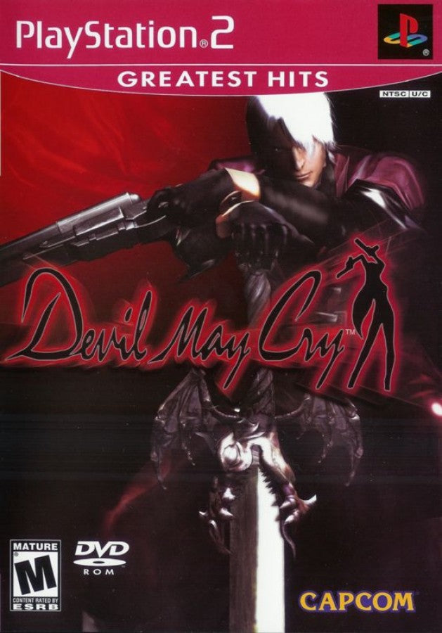 Devil May Cry [Greatest Hits] cover art for PlayStation 2 (PS2) action-adventure hack-and-slash video game