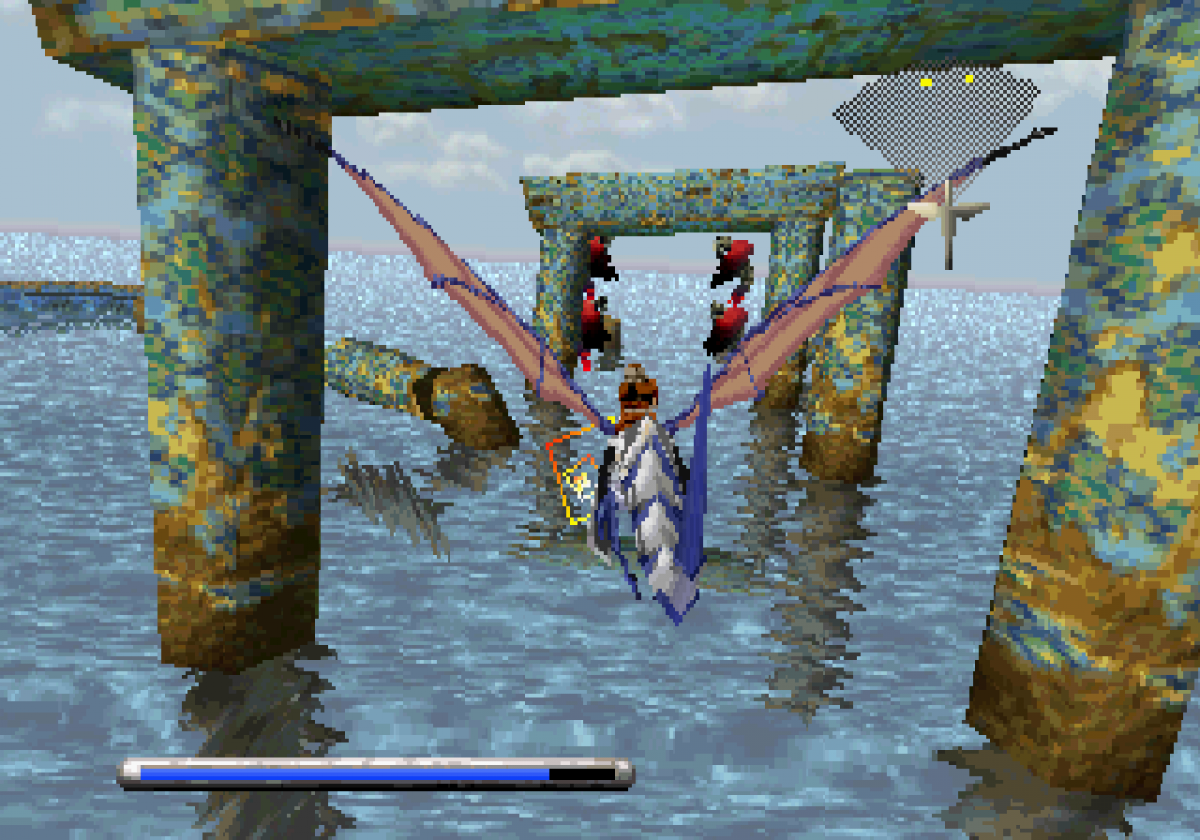 Panzer Dragoon Sega Saturn rail shooter fantasy dragon riding aerial combat on rails shooter Sega arcade style action Team Andromeda cinematic gameplay retro gaming Sega Saturn software video game title gameplay