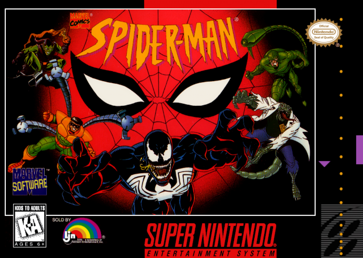 Spider-Man cover art for Super Nintendo Entertainment System (SNES) video game