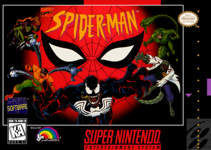 Spider-Man cover art for Super Nintendo Entertainment System (SNES) video game