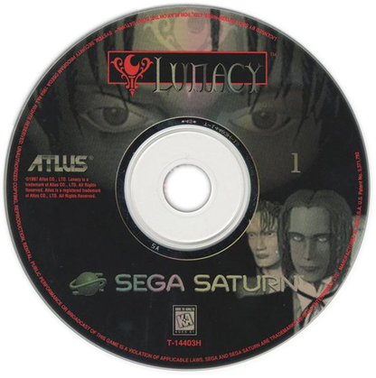 Lunacy Sega Saturn point and click adventure game psychological mystery surreal storytelling puzzle solving eerie atmosphere anime inspired visuals first person exploration Japanese adventure classic retro gaming Sega Saturn software video game title disc