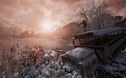 Fade to Silence retro PlayStation 4 video game Fade to Silence survival horror post apocalyptic exploration crafting action adventure console title PlayStation 4 release gameplay