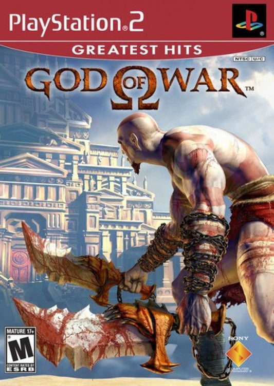 God of War II Greatest Hits cover art for PlayStation 2 action adventure game