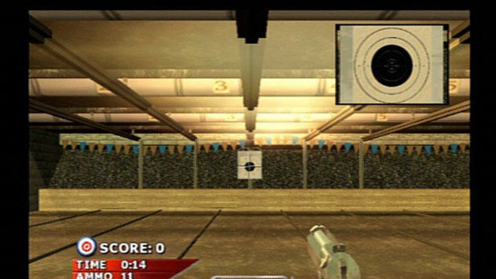 NRA Gun Club – PlayStation 2 (PS2) video game gameplay, first-person shooting sports simulation game.