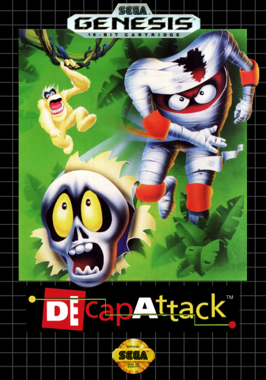 Decap Attack cover art for Sega Genesis (GEN) video game