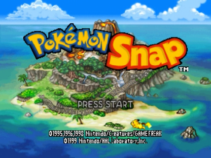 Pokemon Snap title screen for Nintendo 64 (N64) video game