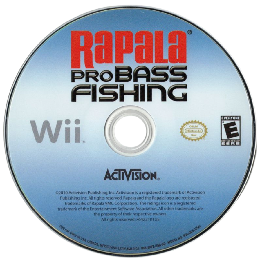 Rapala Pro Bass Fishing – Nintendo Wii (Wii) fishing simulation sports video game disc