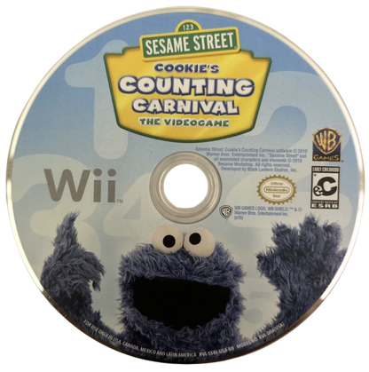 Sesame Street: Cookie's Counting Carnival – Nintendo Wii (Wii) children’s educational counting adventure video game disc