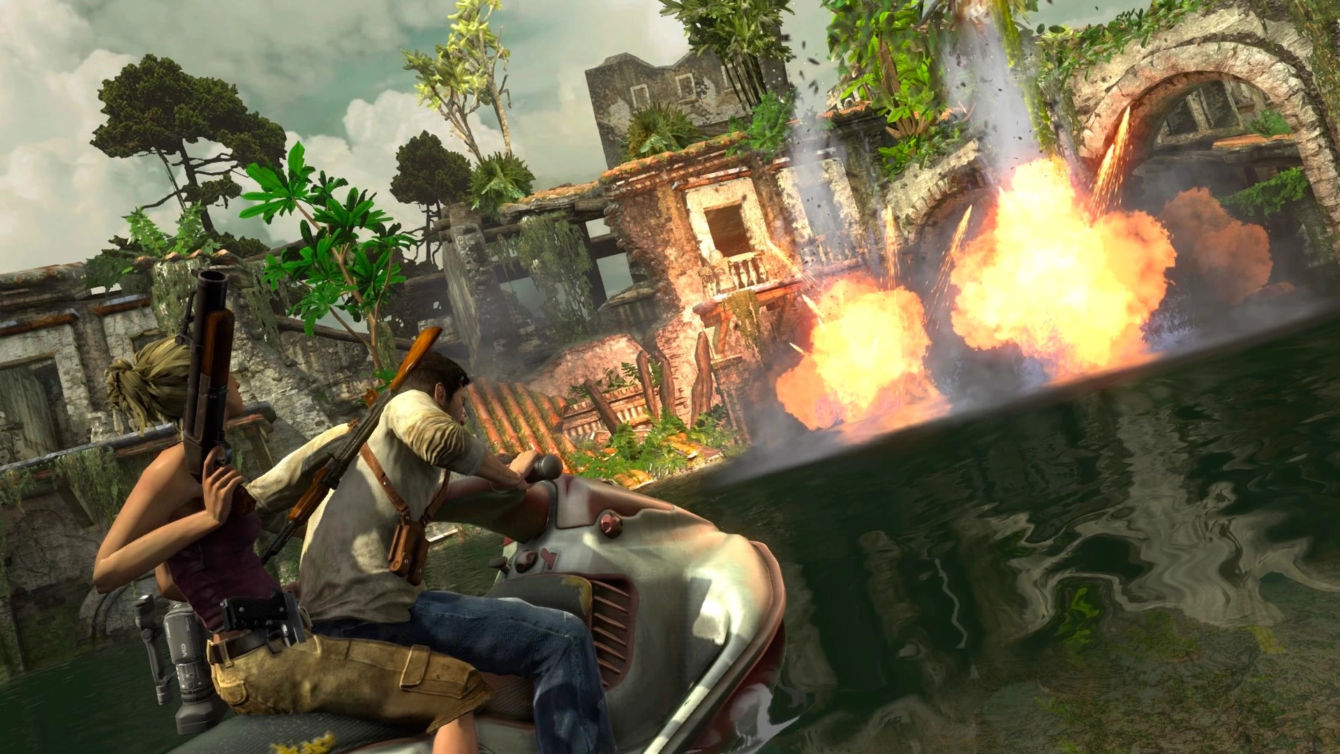 Uncharted: Drake's Fortune gameplay for PlayStation 3 (PS3) video game