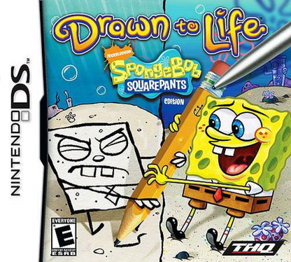 Drawn to Life: SpongeBob SquarePants Edition cover art for Nintendo DS (DS) platforming adventure video game