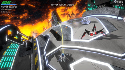 Curved Space gameplay for PlayStation 5 (PS5) twin-stick shooter video game