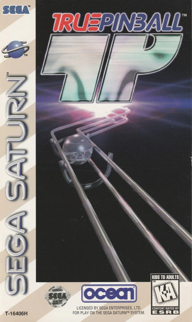 True Pinball cover art for Sega Saturn (SS) video game