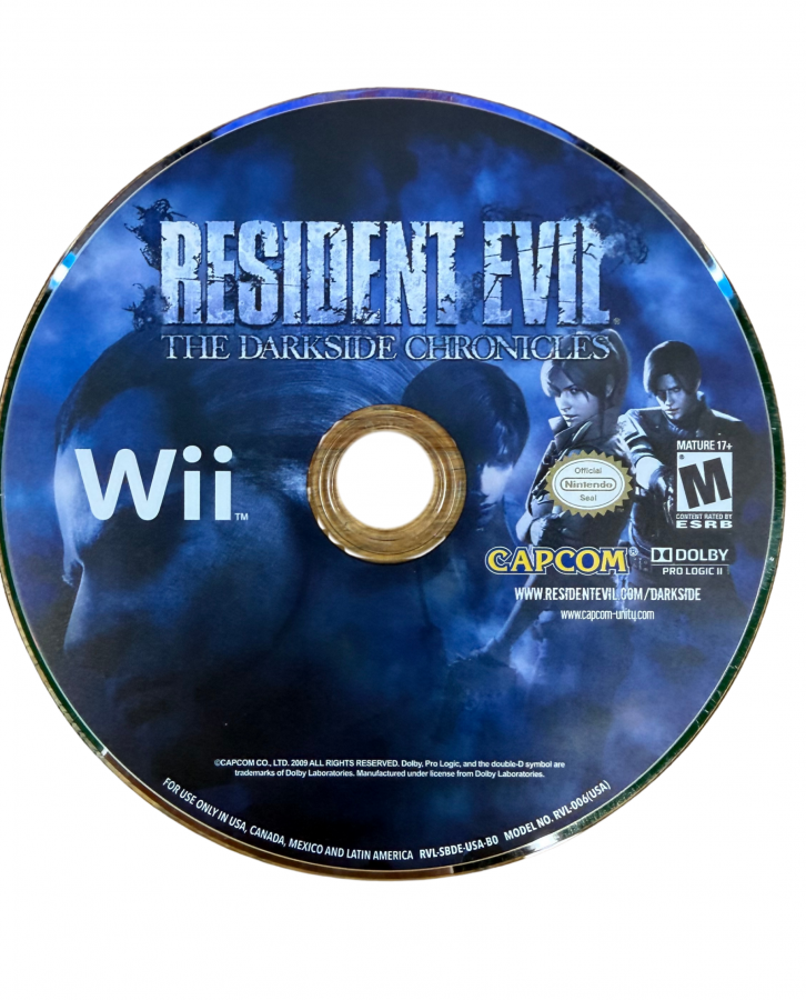Resident Evil The Umbrella Chronicles Nintendo Wii for retro video game enthusiasts featuring on rails light gun style shooter gameplay survival horror action iconic Resident Evil characters story driven missions zombie encounters boss battles and collectible gaming appeal top of disc