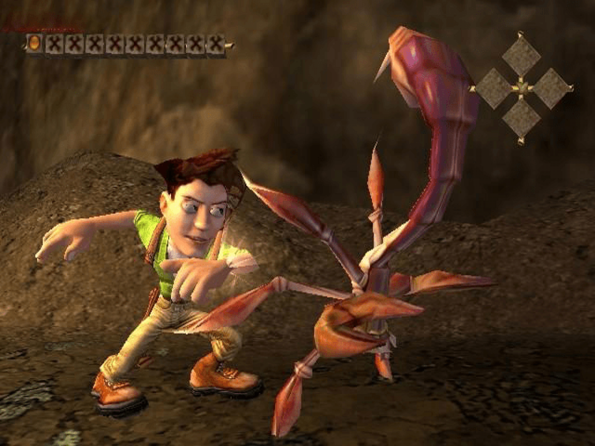 Pitfall The Lost Expedition for Xbox featuring adventure platforming in jungle environments gameplay