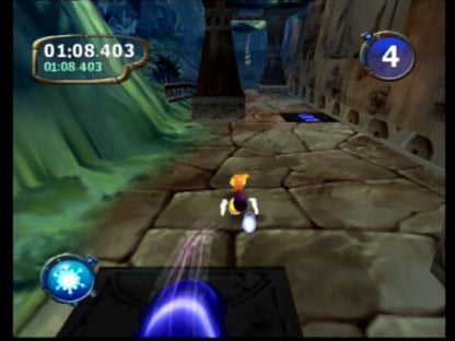 Rayman Arena – PlayStation 2 (PS2) video game gameplay, party platformer battle game.