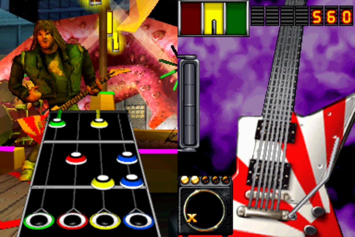Band Hero Not For Resale Bundle Edition Nintendo DS game featuring rhythm music gameplay with popular rock and pop tracks screenshot