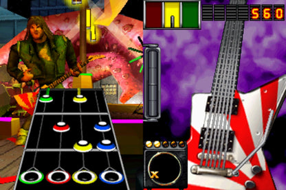Band Hero Not For Resale Bundle Edition Nintendo DS game featuring rhythm music gameplay with popular rock and pop tracks screenshot