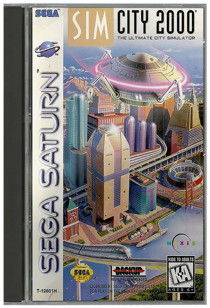 SimCity 2000 cover art for Sega Saturn (SS) video game