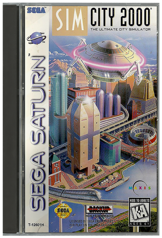 SimCity 2000 cover art for Sega Saturn (SS) video game