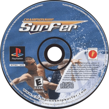 Championship Surfer – PlayStation 1 (PS1) disc for retro video game