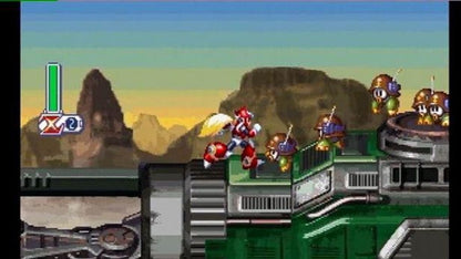 Mega Man X Collection PlayStation 2 (PS2) gameplay showing classic characters and bold retro graphics.