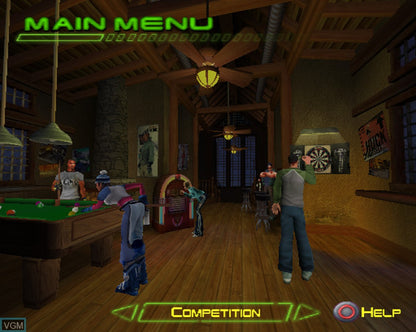 Jonny Moseley: Mad Trix main menu for Playstation 2 (PS2) video game 